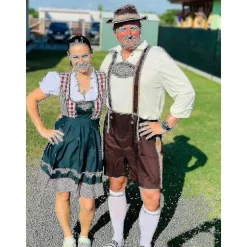 3 stk./sæt Voksen Mands Oktoberfest Kostume Tysk Bayerisk Oktoberfest Festival Øl Lederhosen Tøj L