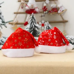 2 stykker julepynt julehat varm blomst snefnug