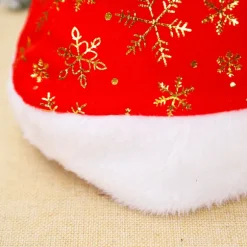 2 stykker julepynt julehat varm blomst snefnug