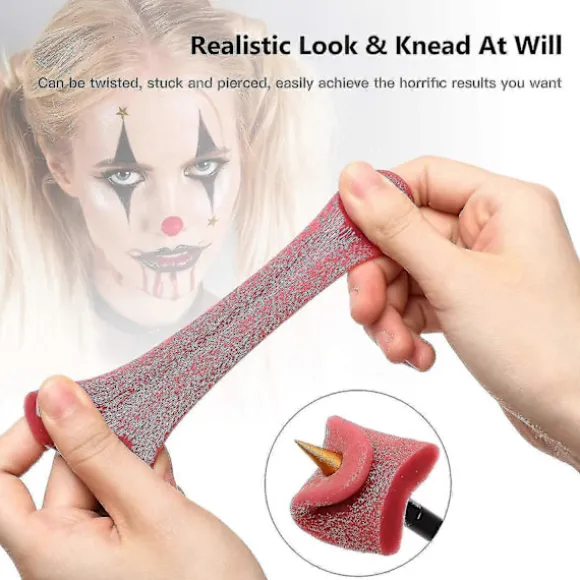 2 Stykker Realistisk Falsk Tunge Strækbar Falsk Tunge Tricks Kunstig Tunge Rekvisit Horribel