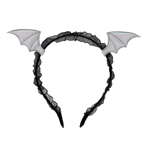 3 typer af flagermus pandebånd, Halloween pandebånd, glitrende lyserøde og sorte bolde, Halloween hårtilbehør, pigers fødselsdagsfest (rød+pink+sølv) | Fyndiq