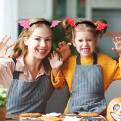 3 typer af flagermus pandebånd, Halloween pandebånd, glitrende lyserøde og sorte bolde, Halloween hårtilbehør, pigers fødselsdagsfest (rød+pink+sølv) | Fyndiq