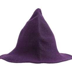 2025 Udendørs Halloween Heksehat Dekoration Delikat Heksehat Halloweenfest Hovedbeklædning Lilla 31X35CM[co]