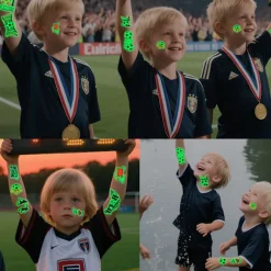 2026 VM Glød i Mørke Fodbold Midlertidige Tatoveringer Sæt, Vandtætte Lysende Fodbold Ansigt Klistermærker til Kampdag & Fester Glow-in-the-dark soccer A | Fyndiq