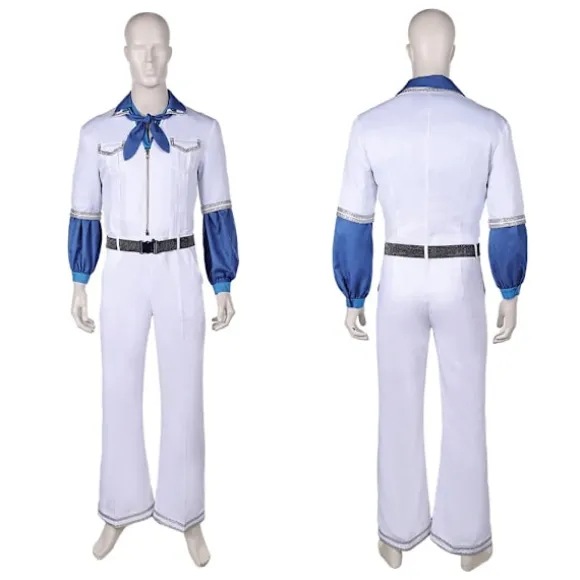 ABBA-kostume Cosplay-udklædning ABBA Girl Anni Agnetha Benny Bjorn Cosplay 70'er Dame Herre Vintage Skjorte Halloween Karneval Kostume S{FY} S Bjorn | Fyndiq