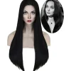 Adams Mamma Cosplay Paryk Dame Lang Sort Lige Paryk Halloween