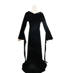 Addams Family Kostume Wednesday Addams Sort Kjole | Halloween Rollespilskostume *Morticia kjole*S Morticia kjole,CJY Morticia kjole Morticia dress en-US | Fyndiq
