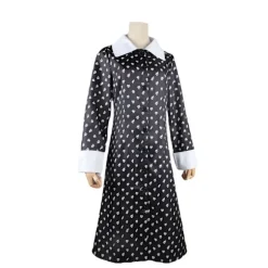 Addams Family Kostume Wednesday Addams Sort Kjole | Halloween Rollespilskostume *Morticia kjole*XXL Morticia kjole,CJY Morticia dress en-US