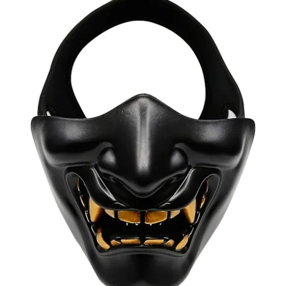 Airsoft Halvmaske, Ond Djævel Monster Kabuki Samurai Hannya