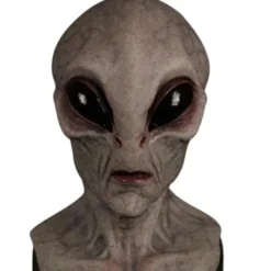 Alien Maske Hovedbeklædning Halloween Cosplay Fest Tilbehør Gray