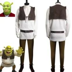 Alien Shrek Anime Cosplay-kostume til mænd til Halloween & fester[JSR] Kun kostume Only Costume Kids 150