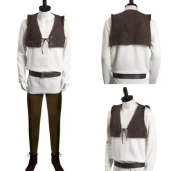 Alien Shrek Anime Cosplay-kostume til mænd til Halloween & fester[JSR] Kun kostume Only Costume Kids 150