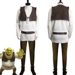 Alien Shrek Kostume til mænd med maske | Anime Cosplay & Halloween Party Outfit[JSR] Costume+Mask XXL