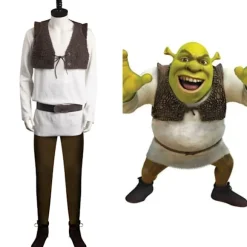 Alien Shrek Kostume til mænd med maske | Anime Cosplay & Halloween Party Outfit[JSR] Costume+Mask XXL