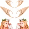 Alvöron - Renæssancefest Kostume Makeup Kostumetilbehør Alfeudklædning Vampyr Alfeører (2 par)