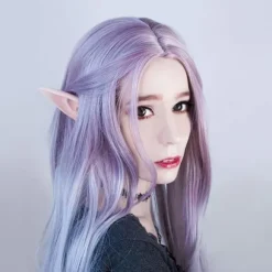 Alvöron - Renæssancefest Kostume Makeup Kostumetilbehør Alfeudklædning Vampyr Alfeører (2 par)