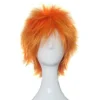 Anime Bleach Kurosaki Ichigo Cosplay Paryk Kort Orange Varmebestandigt Hår 30CM