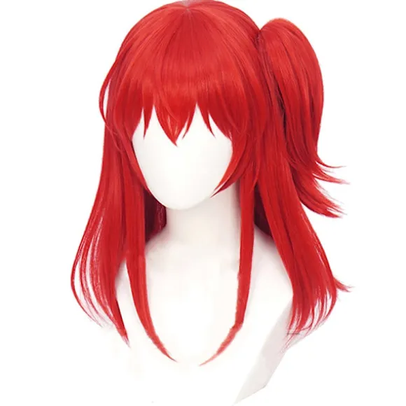 Anime Bocchi The Rock Cosplay Gotou Hitori Cosplay Rød Hår Paryk - Perfekt