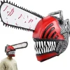 Anime Chainsaw Man Cosplay Horror Latex Maske Halloween Blodig Pochita Denji Gyser Hjelm Hovedbeklædning Maskerade Party Kostume Rekvisitter