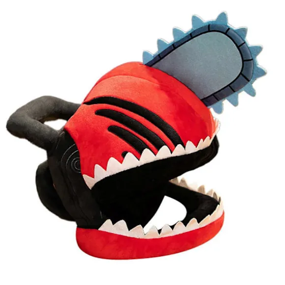 Anime Chainsaw Man Hat Sjov Plys Hovedbeklædning Blød Plys Maske Kostume Halloween Party Cosplay Rekvisitter Til Voksne Fk (FMY)