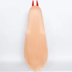 Anime Chainsaw Man Makima Power Cosplay Paryk Lang Orange Pink Pa Orange One Size