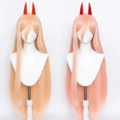 Anime Chainsaw Man Makima Power Cosplay Paryk Lang Orange Pink Pa Orang Orange One Size