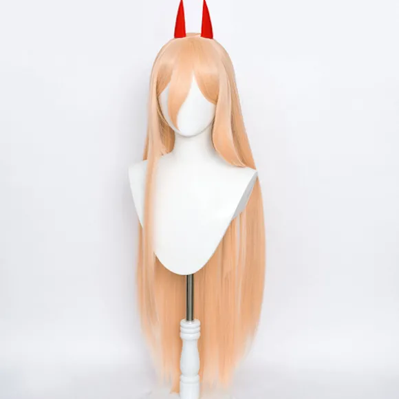 Anime Chainsaw Man Makima Power Cosplay paryk Lang Orange Pink Pa Orange One Size