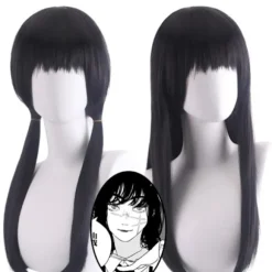 Anime Chainsaw Man Mitaka Asa Cosplay Paryk Asa Mitaka Lang Sort, CJY Black en-US