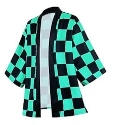 Anime Cosplay Kostume Demon Slayer Kimetsu No Yaiba Haori Kimono Agatsuma Zenitsu Kochou Shinobu Sommerjakke Skjorte Anime Tøj-r (XXS S)