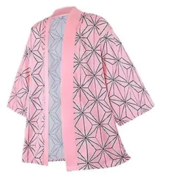 Anime Cosplay Kostume Demon Slayer Kimetsu No Yaiba Haori Kimono Agatsuma Zenitsu Kochou Shinobu Sommerjakke Skjorte Anime Tøj-r (XXS S)