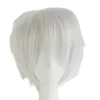 Anime Cosplay Paryk til Halloween, Alsidig Kort Unisex Paryk, Eftersalgsgaranti Premium Syntetisk Hårstykke, Justerbar Pasform til