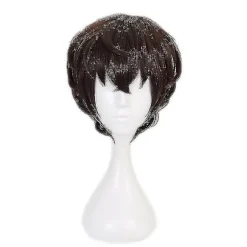 Anime Dazai Osamu Cosplay Kostume Bungo Stray Dogs Cosplay Lang Frakke Kappe Dazai Osamu Paryk Halloween Jul Kostume paryk kun wig only XXL