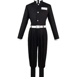 Anime Demon Slayer Agatsuma Zenitsu Cosplay Kostume Kimono Kappe Sæt Halloween Maskerade Kostume Sæt - WELLNGS M