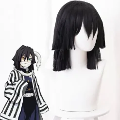 Anime Demon Slayer: Kimetsu No Yaiba Iguro Obanai Cosplay Paryk