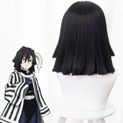 Anime Demon Slayer: Kimetsu No Yaiba Iguro Obanai Cosplay Paryk