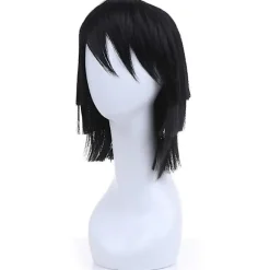 Anime Demon Slayer Kimetsu No Yaiba Iguro Obanai Cosplay Parykker Kostumer[YJD] Black 1pc