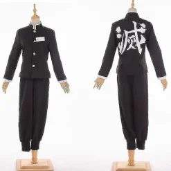 Anime Demon Slayer Kimetsu No Yaiba Kimono Uniform Tomioka Giyuu Kostume til Mænd Kvinder Børn Without wig