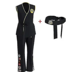 Anime Game Kof Kostume Cobra Kai Val Armorr Karate Uniform-i Yz 140 cm