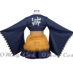 Anime Hashibira Inosuke Cosplay Halloween Kostumer til Kvinder Kostume Kjole Legetøj Tøj Uniform Kjole Kostume Rolle XL XL XL{AZC} XL short wig
