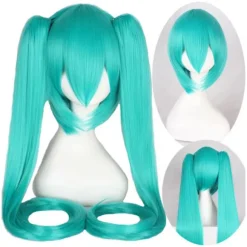 Anime Hatsune Miku Vocaloid Hatsune Miku Cosplay Paryk Langt Hår