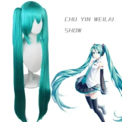 Anime Hatsune Miku Vocaloid Hatsune Miku Cosplay Paryk Langt Hår CJY