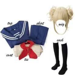 Anime My Hero Academia Cosplay Kostume Boku No Hero Academia Himiko Toga JK Uniform Sweater Paryk Halloween Kostumer til Kvinder style4,CJY style4 en-US | Fyndiq
