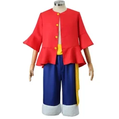 Anime One Piece Cos Dragt Monkey D. Luffy Cosplay Kostume Halmhat Sko Rekvisitter To år senere generationens Tøj Halloween Ny