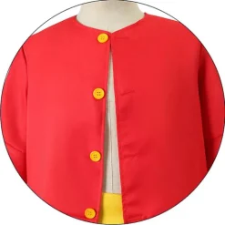 Anime One Piece Cos Dragt Monkey D. Luffy Cosplay Kostume Halmhat Sko Rekvisitter To år senere generationens Tøj Halloween Ny