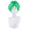 Anime ONE PIECE Slicked-back grøn paryk Short Layer Roronoa Zoro