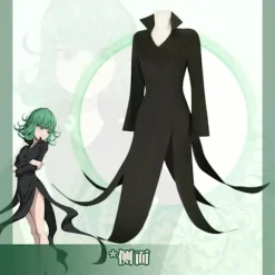 Anime One Punch Man Terrible Tornado Cosplay Kostume Senritsu No Tatsumaki Paryk Sexet Sort Kjole Halloween Uniform til Børn Voksen Børn Størrelse 150, CJY | Fyndiq