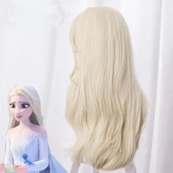 Anime paryk plys paryk fletninger beige cos paryk sæt blond paryk sæt