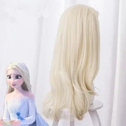 Anime paryk plys paryk fletninger beige cos paryk sæt blond paryk sæt