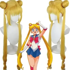Anime Sailor Moon Cosplay Kostume Tsukino Usagi Uniform Kjole Outfits Cosplay Gul Paryk Halloween Karneval Fest Kvinder Børn 140cm, CJY Barn 140cm Child 140cm en-US | Fyndiq