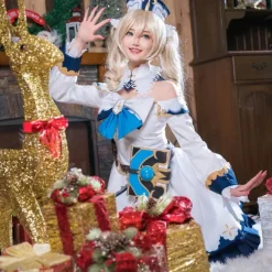 Anime Spil Genshin Impact Cosplay Barbara Kostume Barbara Gunnhildr Lolita Kjole Outfit Halloween Party Kostumer stil 3 S